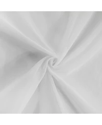 Habitat 100% Polyester Daphne Sheer Grommet Faux Linen Solid Curtain Panel 52" x 108" White