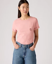 Levi's Women's Margot Cotton Embroidered-Trim T-Shirt