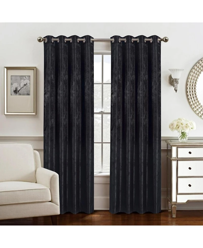 Olivia Gray Roxy Two Tone Jacquard Grommet Single Panel - 54x90