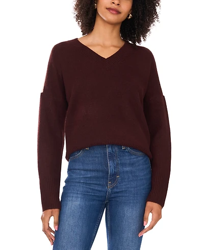 Vince Camuto Women's Colorblocked Drop-Shoulder Sweater