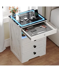 Vlsrka Vanity Makeup Desk with Mirror and Lights