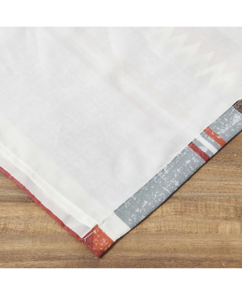 Kiva Western Boho Grommet Window Valance 84" x 16" by Greenland Home Fashion