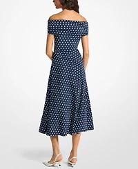 Michael Kors Women's Off-The-Shoulder Midi Dress