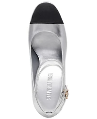 Steve Madden Women's Peyton Cap-Toe Platform Mary-Jane Pumps