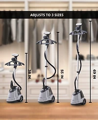 True & Tidy Heavy Duty Intelligent Auto Shut-Off 66" Garment Steamer