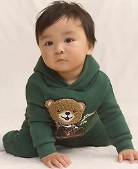 Levi's Baby Boys 2-Piece Bear Applique Hoodie and Joggers Set