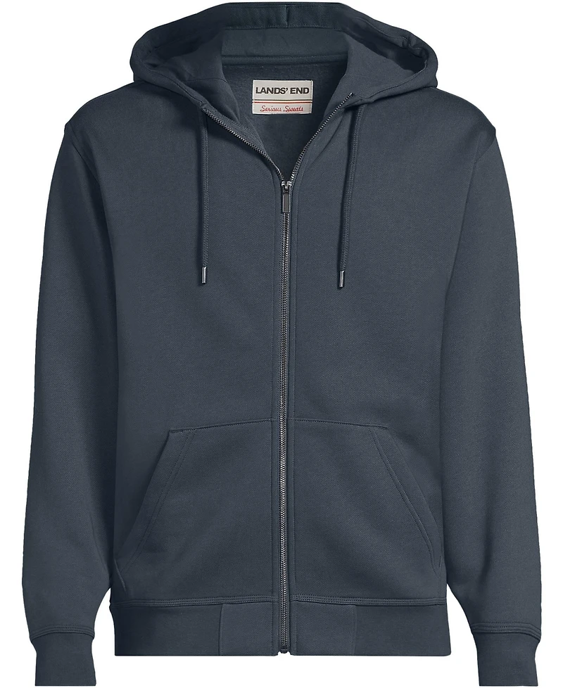 Lands' End Men's Long Sleeve RainDefense Serious Sweats Full Zip Hoodie