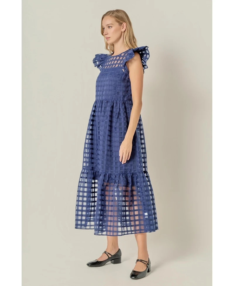English Factory Women's Organza Midi Dress