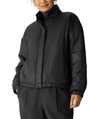 Eileen Fisher Women's High Collar Puffer Jacket, Regular and Plus