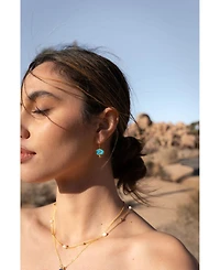 Ottoman Hands Alara Evil Eye Drop Earrings