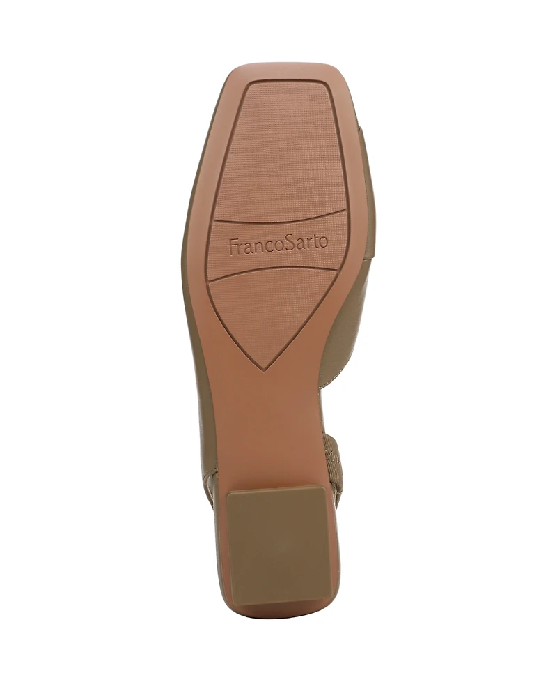 Franco Sarto Women's Teagan Square Toe Slingback Flats