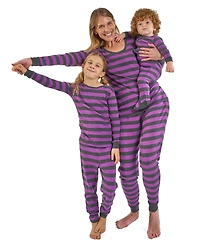 Leveret Women's Two Piece Cotton Striped Holiday Pajamas