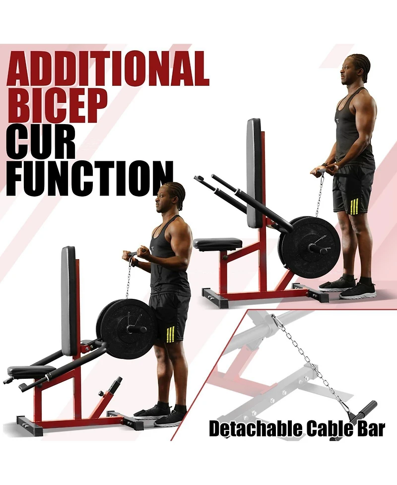 Mikolo Plate Loaded Seated Dip Machine - 400LB Tricep Press & Cable Combo for Home Gym