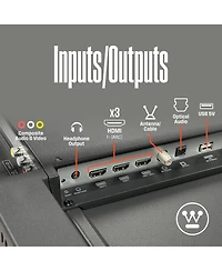 Westinghouse 43" Roku Smart Tv – 1080p Full Hd Led with Wi-Fi, Flat Screen Compatible with Apple HomeKit, Alexa, Google Assistant