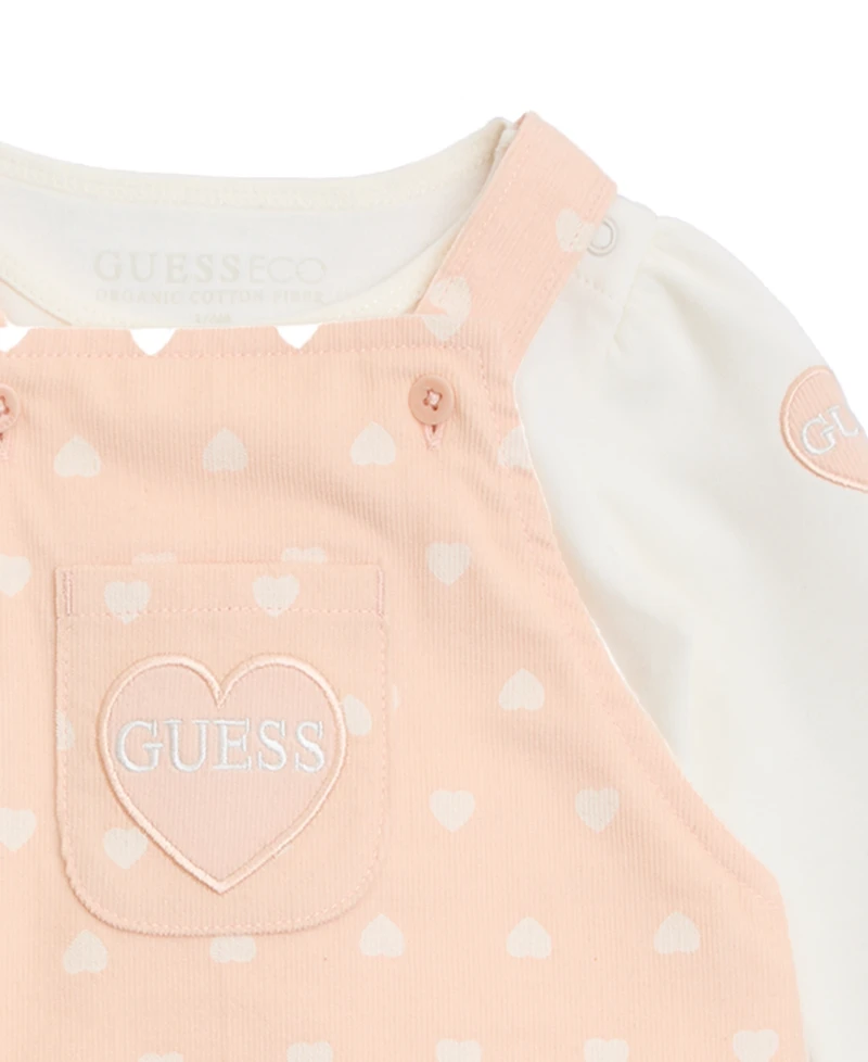 Guess Baby Girls 2-Piece Long-Sleeve Bodysuit and Skirtall Set