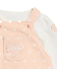 Guess Baby Girls 2-Piece Long-Sleeve Bodysuit and Skirtall Set