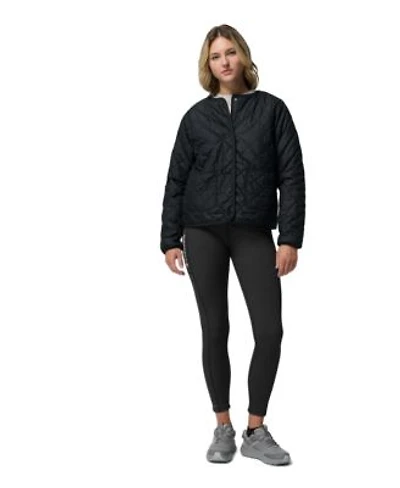 Columbia Womens Aldermore Crewneck Long Sleeve Sweatshirt Crest Collarless Jacket Move Leggings