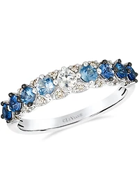 Le Vian White Sapphire (0.11 ct. t.w.), Sapphire Ombre (0.67 ct. t.w.), and Nude Diamond (0.09 ct. t.w.) Ring in 14K Vanilla Gold