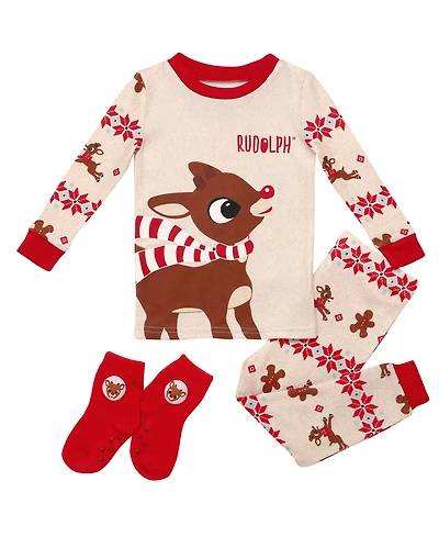 Rashti & Boys or Girls 24M-4T Long-Sleeve T-Shirt, Socks and Pants, 3-Piece Set