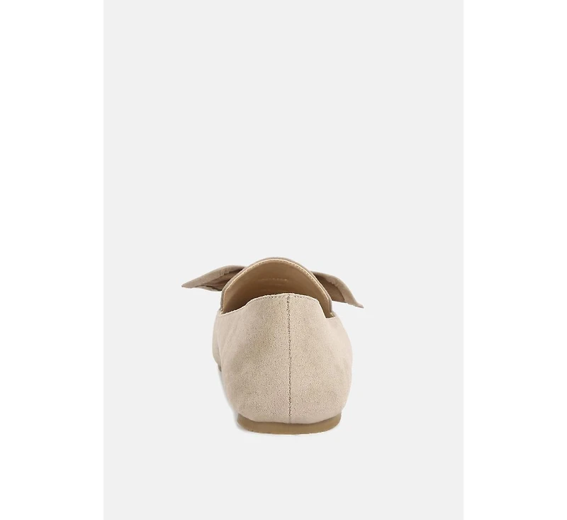 remee front bow loafers