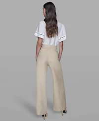 Karl Lagerfeld Paris Women's Straight Pocket Detail Pants