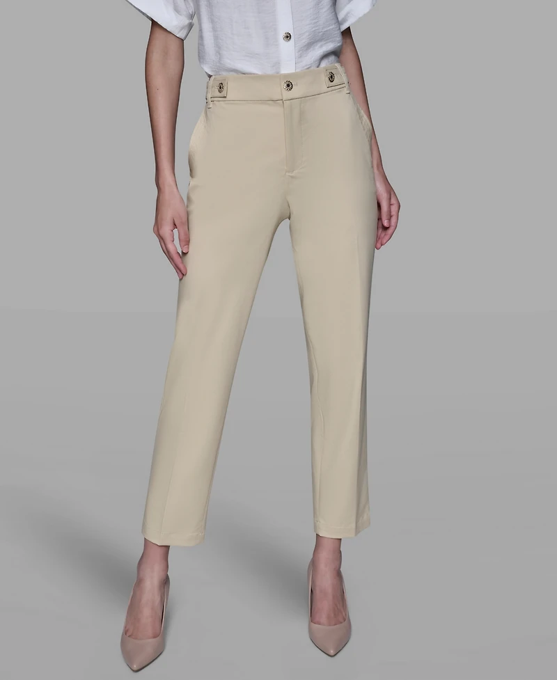 Karl Lagerfeld Paris Women's Straight Ankle Pants