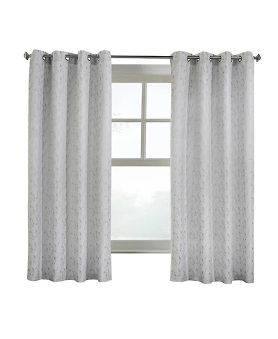 Commonwealth Arcadia Grommet Curtain Panel Window Dressing - 52x84", Grey