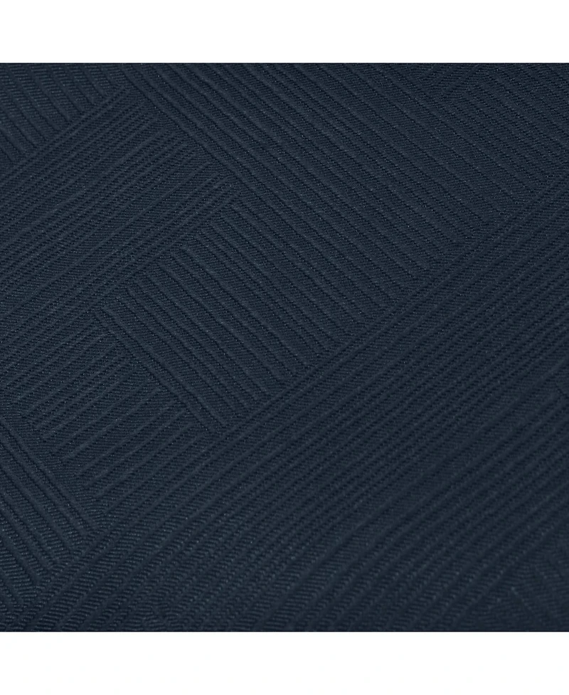 Habitat Abstract Light Filtering Energy Efficeint Grommet Curtain Panel for Windows 52" x 95" Navy