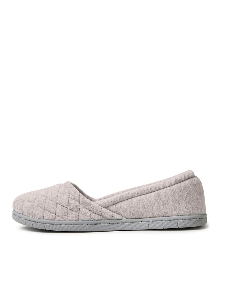 Dearfoams Women's Katie Microfiber Velour Espadrille House Slipper