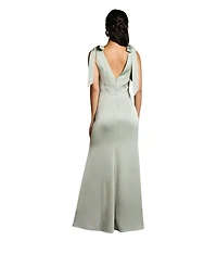 Coast Women's Satin Back Maxi Bridesmaid Dress