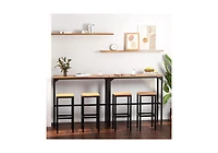 Aecojoy 3 Pieces Outdoor Bar Set of 2 for Balcony