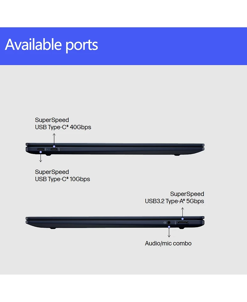 Hp EliteBook Ultra 14" 2.2K Business Laptop, Snapdragon X Elite X1E-78-100, Adreno X1-85, 16GB Ram, 512GB Ssd, Win 11 Pro, Blue