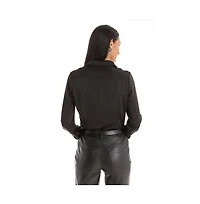 The Noli Shop Women's Paulina Silk Blouse - Gold