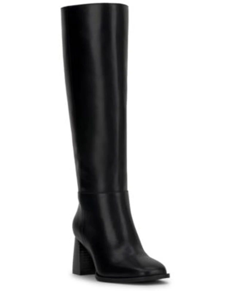 I.N.C. International Concepts Womens Elani Block Heel Boots Macys Exclusive Regular Wide Calf