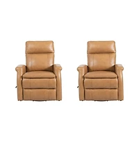 Parker Living Bristol - Russet Swivel Glider Recliner Two Pack