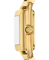 Tory Burch Women's The Kira Square Small Gift Set Quartz Three-Hand Gold Stainless Steel, 19mm