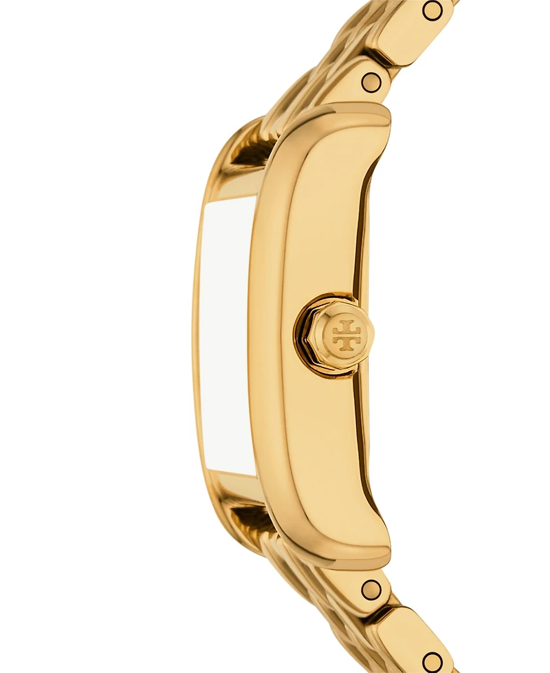 Tory Burch Women's The Eleanor Mini Quartz Two-Hand Gold Stainless Steel, 18mm
