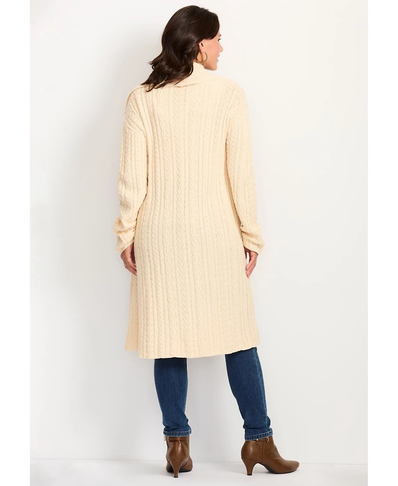 Avenue Women's Cable Cardigan