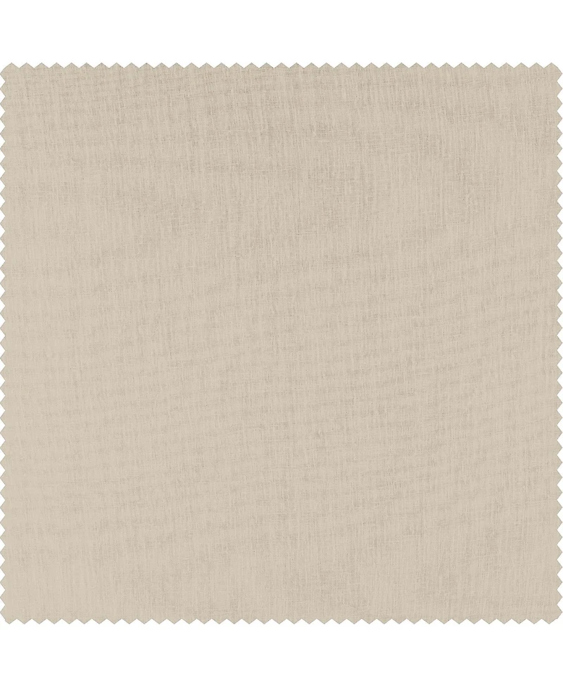 Half Price Drapes Cotton Seed Textured Faux Linen Sheer Curtain