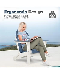 Aoodor Outdoor Folding Adirondack Chair