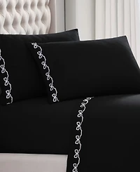 Elle Decor Embroidered 4-Pc. Sheet Set