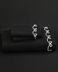 Elle Decor Embroidered 4-Pc. Sheet Set