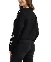Bcx Juniors' Cropped Pull-On Long-Sleeve Sweater