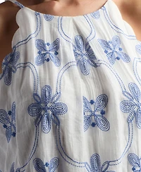 Bcx Juniors' Embroidered Sleeveless Top