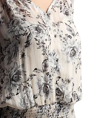 Bcx Juniors' Sheer Long-Sleeve Top