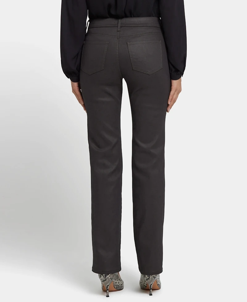 Nydj Women's Coated Marilyn Straight Jeans