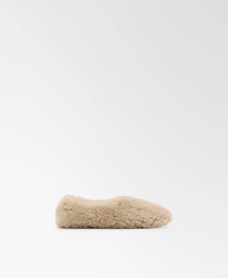 Mango Women's Wool Ballerina Flats