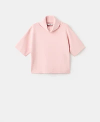 Mango Women's Short-Sleeved Turtleneck Sweater