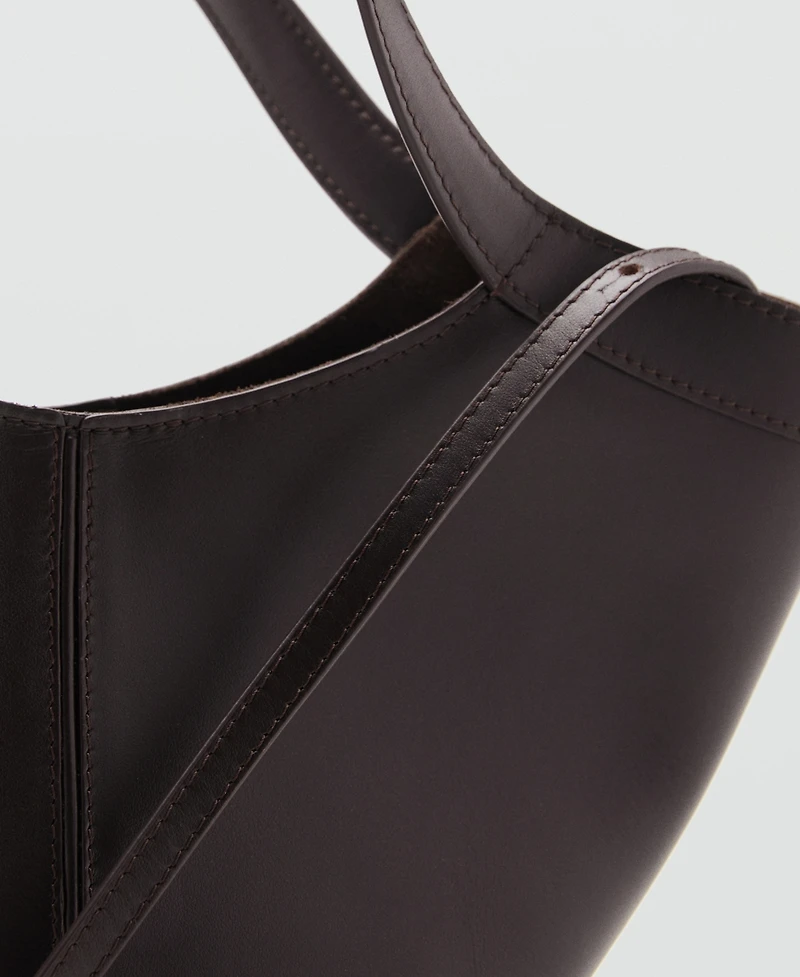 Mango Women's Leather Handbag
