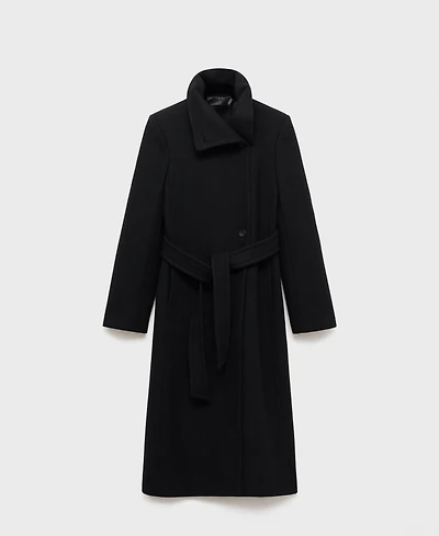 Mango Women's Manteco Wool Belt Coat